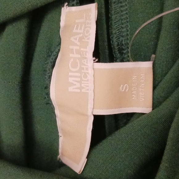 Michael Kors Green Short Sleeve Turtleneck Top size Small St. Patrick's - Picture 7 of 11